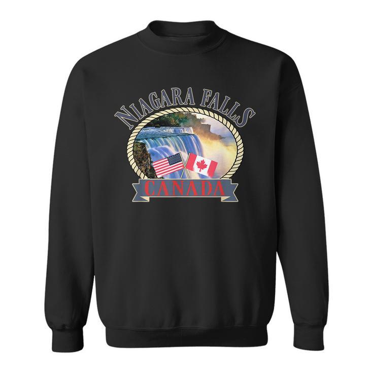 Niagara Falls Canada Usa Nature River Sweatshirt