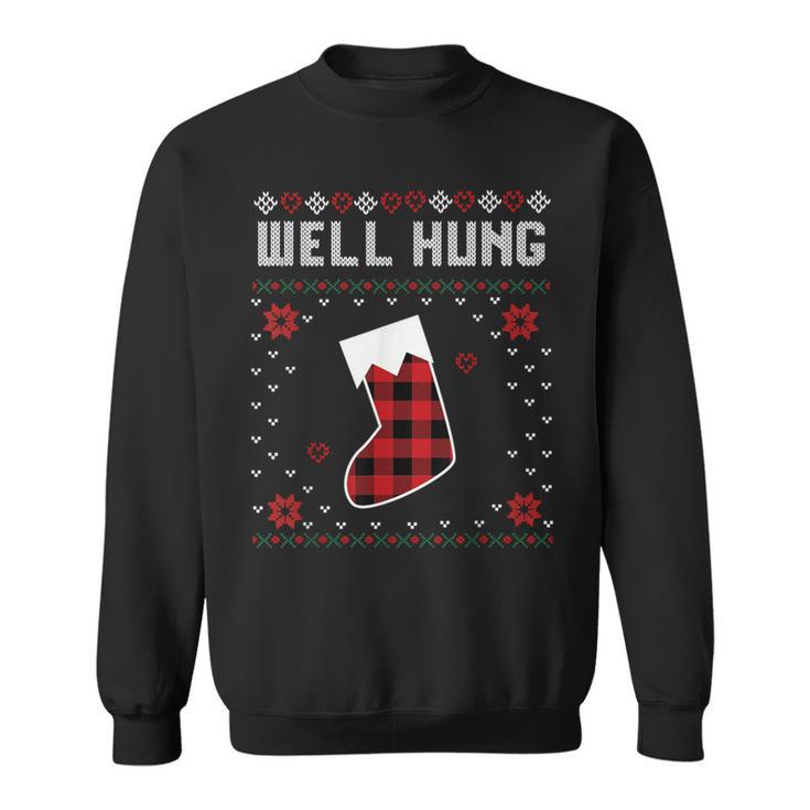 Nice Rack Well Hung Ugly Sweater Fun Couples Christmas Sweatshirt