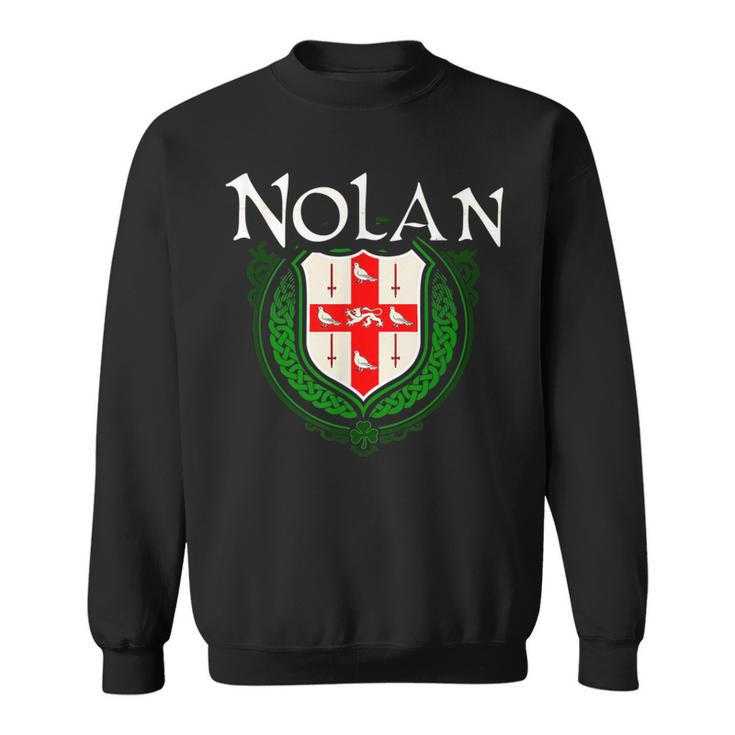 Nolan Surname Irish Last Name Nolan Family Crest Funny Last Name Designs Funny Gifts Sweatshirt