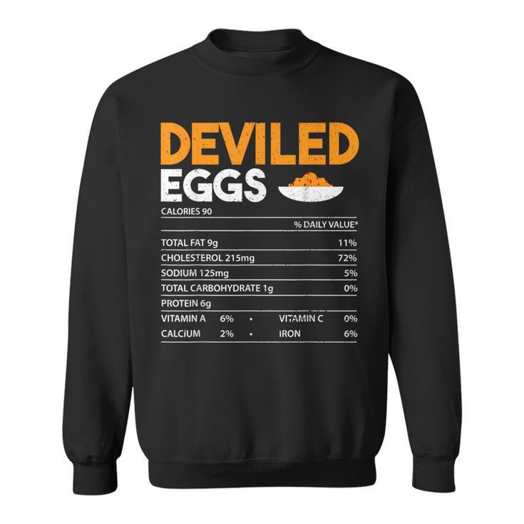 Nutrition Facts Deviled Eggs Nutrition Facts - Eggs  Sweatshirt