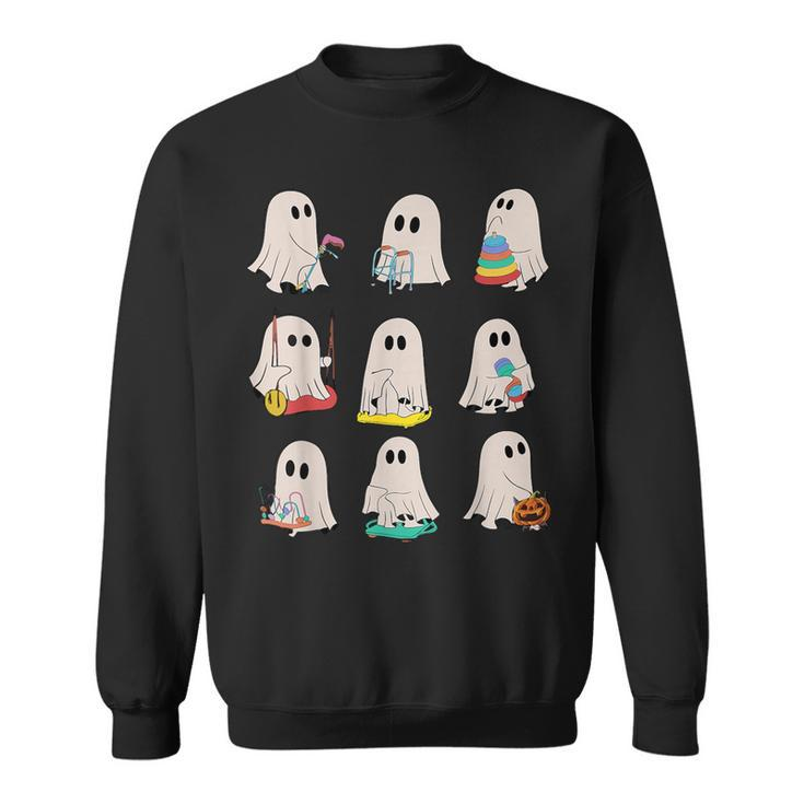 Occupational Therapy Halloween Ot Ghost Boo Speech Therapy Sweatshirt