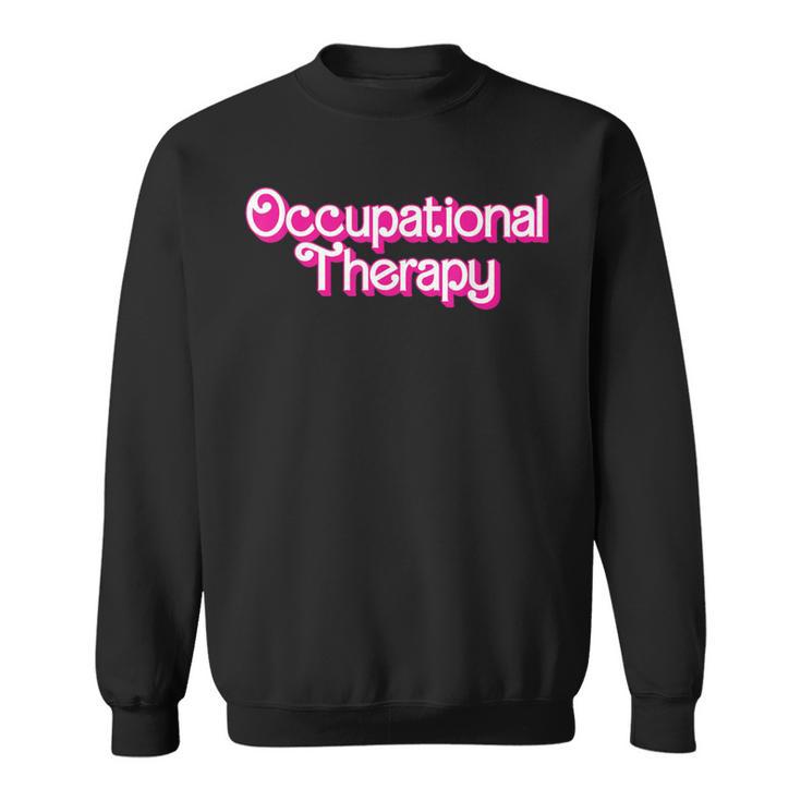 Occupational Therapy Retro Pink Style Ot Assistant Sweatshirt