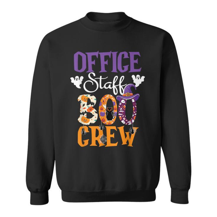 Office Staff Boo Crew Matching Autumn Halloween Costume Sweatshirt