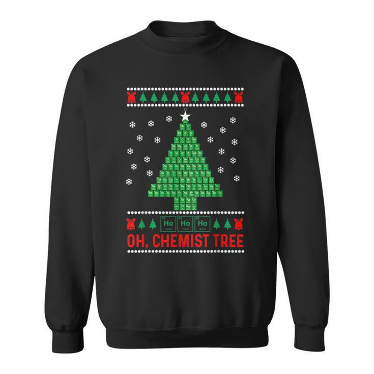 Oh Chemist Tree Ugly Christmas Sweater Chemistry Sweatshirt