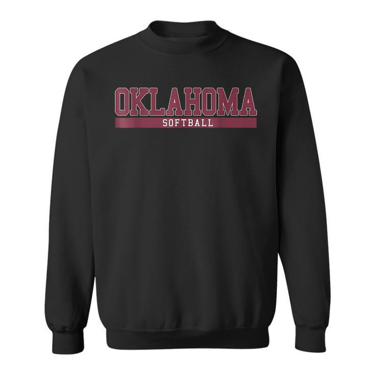 Oklahoma Softball Coach Outfit Softball Player  Sweatshirt