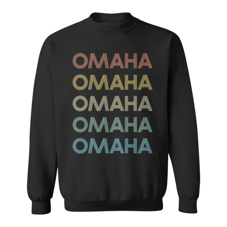 Omaha Nebraska Pride Vintage State Ne Retro 70S   Sweatshirt