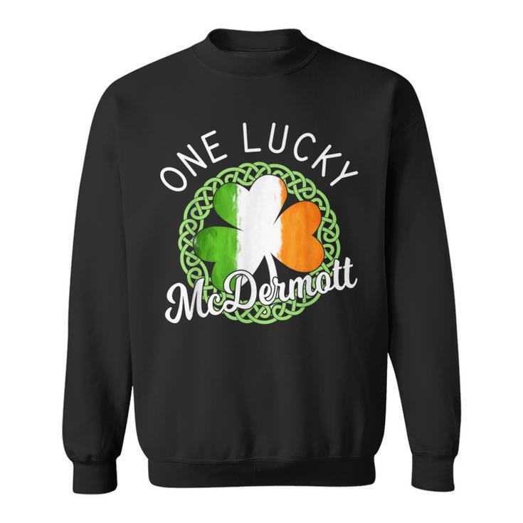 One Lucky Mcdermott Irish Family Name Sweatshirt