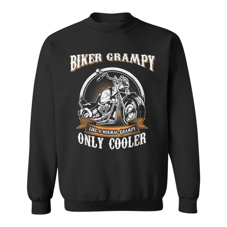 Only Cool Grampy Rides Motorcycles T  Rider Gift Sweatshirt