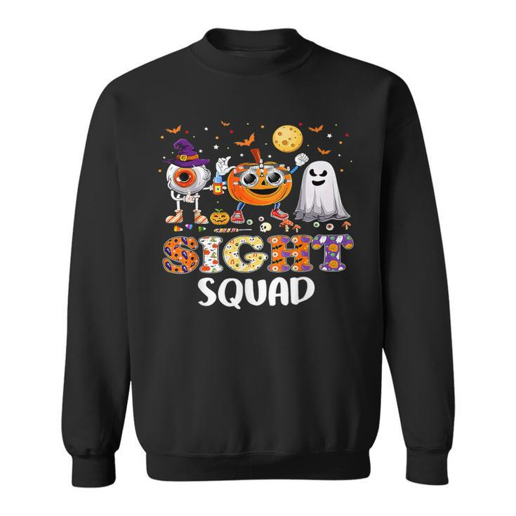 Optometrist Halloween Sight Squad Witch Pumpkin Optician Sweatshirt