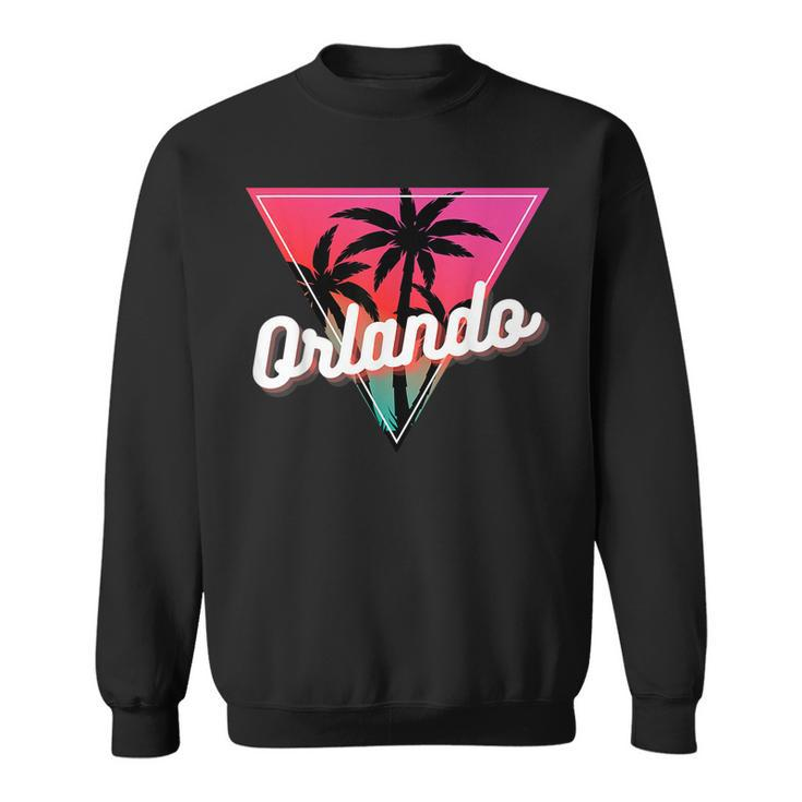 Orland Florida Vacation Trip Matching Group Palm Tree  Sweatshirt