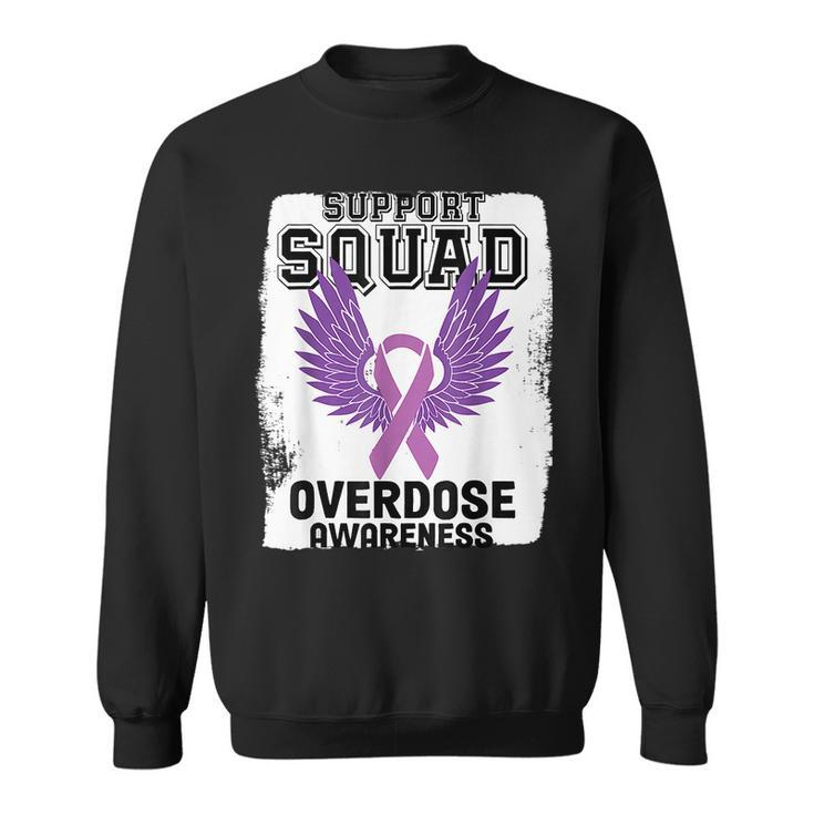 Overdose Awareness August We Wear Purple Overdose Awareness Sweatshirt