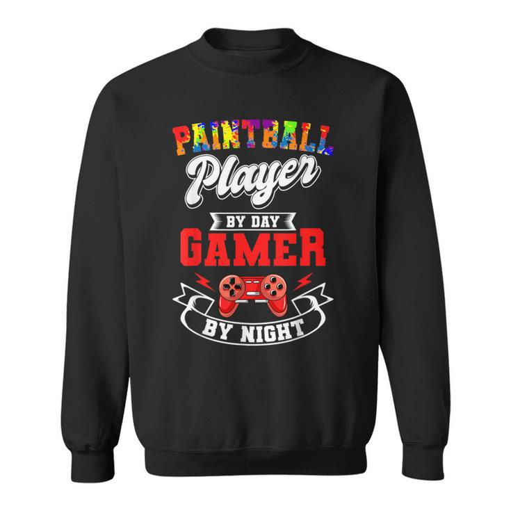 Paintball Paintballer Video Gamer Shooting Team Sport Master Sweatshirt