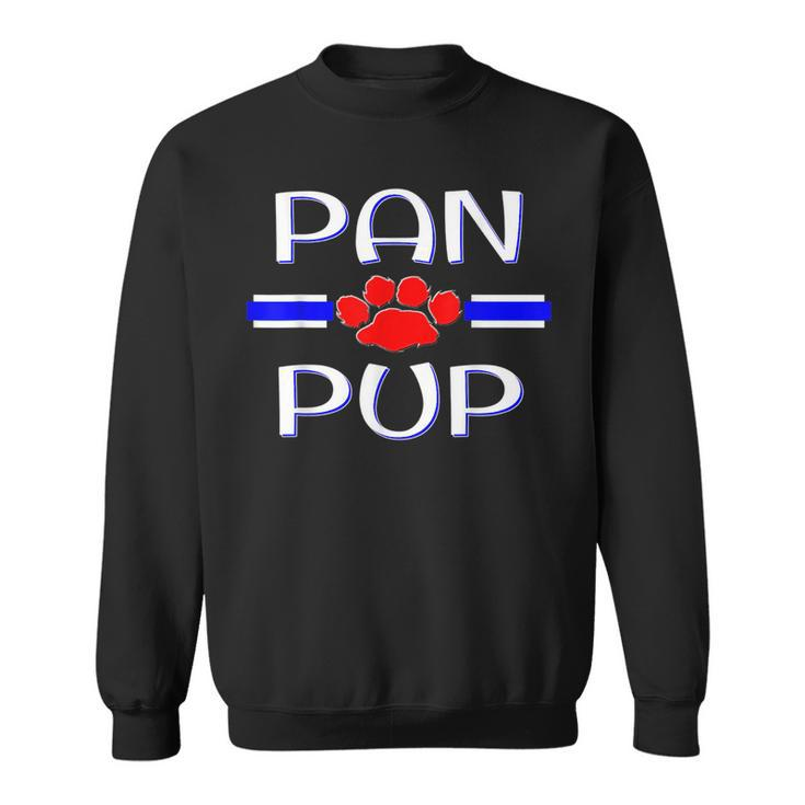 Pansexual Pup Fetish Human Puppy Play Kink Pan Pride Gift  Sweatshirt