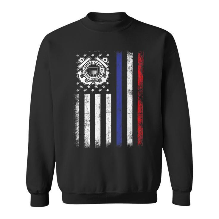 Patriot Us Coastguard Coast Guard 4Th July Independence Day Sweatshirt