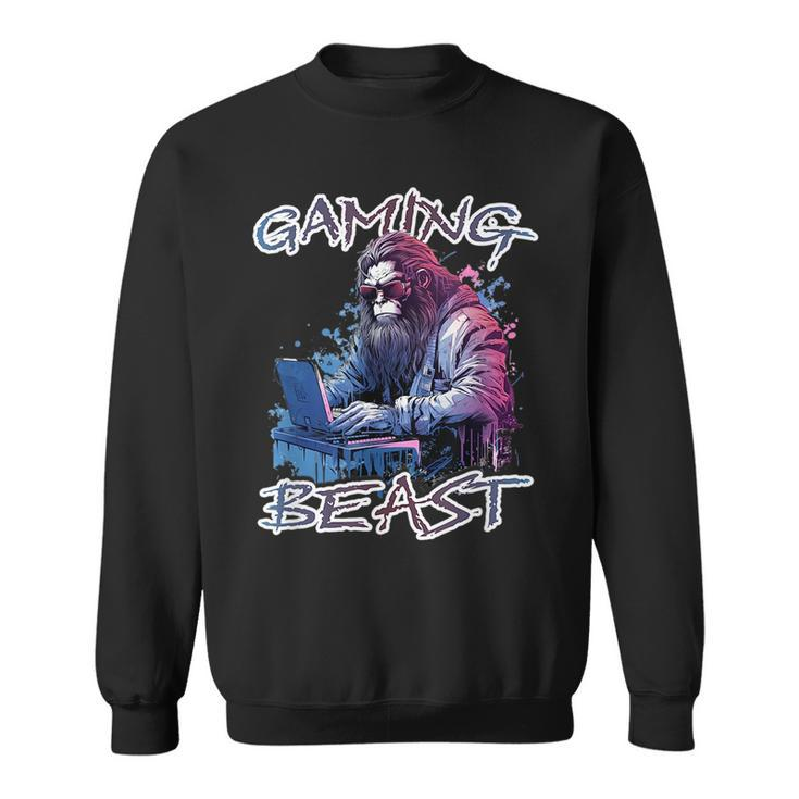 Pc Gamer Nerd Sasquatch Men Boys N Gaming Boyfriend Sasquatch Funny Gifts Sweatshirt
