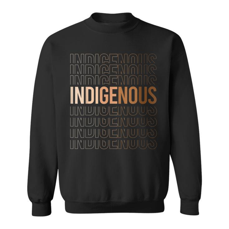 Peace Love Native Blood Native American Indigenous Black  Sweatshirt