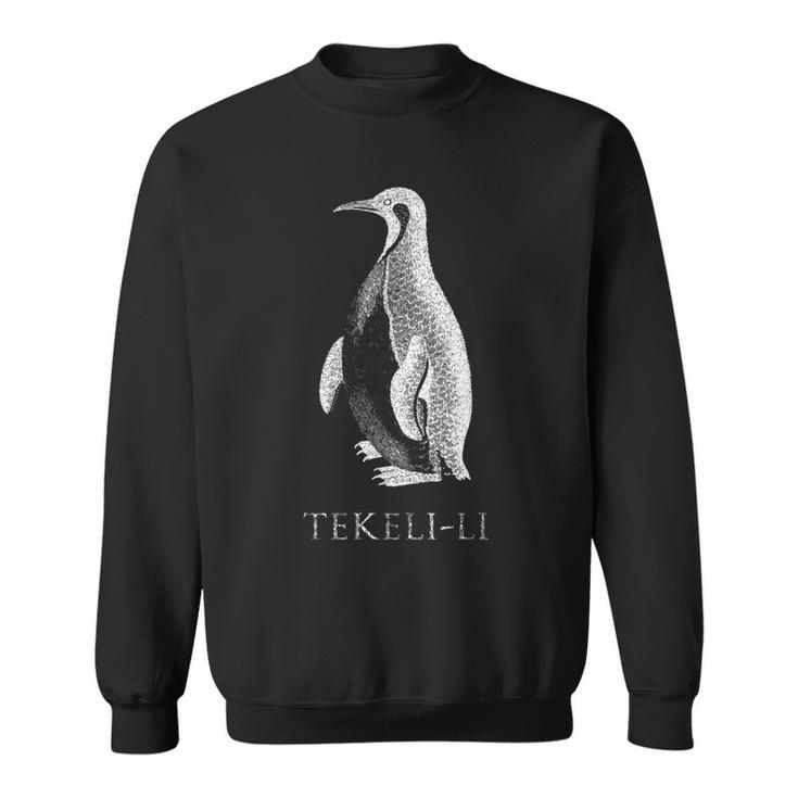 Penguin Tekelili Mountains Of Madness Cosmic Horror Fun Kid Penguin Sweatshirt