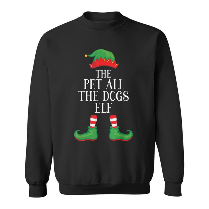 Pets Dogs Elf Matching Group Xmas Family Christmas Sweatshirt