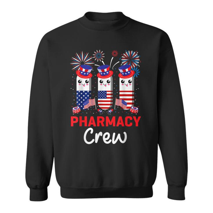 Pharmacy Crew 4Th Of July Cute Pills American Patriotic  Sweatshirt