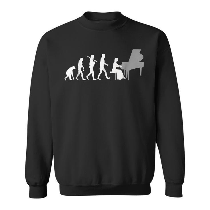 Piano Player Evolution Funny Music Piano Funny Gifts Sweatshirt