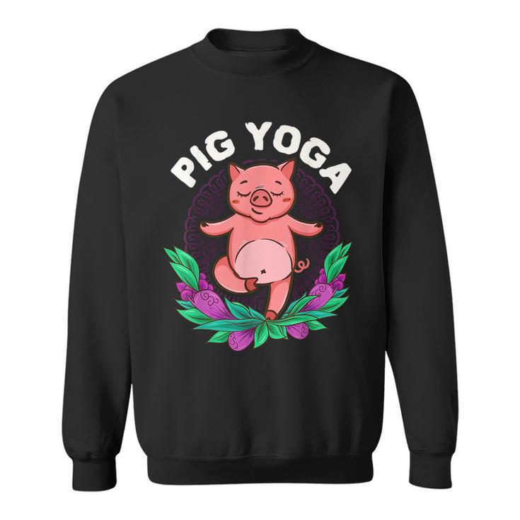 Pig Yoga Meditation Cute Zen Funny Gift For Yogis Meditation Funny Gifts Sweatshirt
