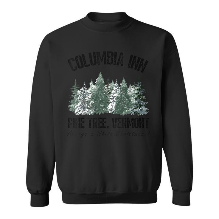Pine Tree Vermont Always A White Christmas Tree Holiday Sweatshirt