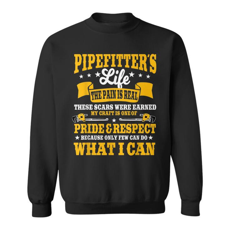 Pipefitter Steamfitter Tradesman Plumber Piping System  Sweatshirt