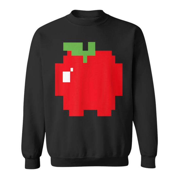 Pixel Apple 80S Video Game Halloween Group Costume Sweatshirt