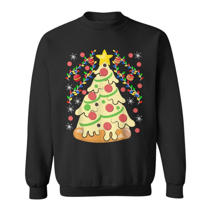 Pizza-Tree Ugly Christmas Sweater Sweatshirt