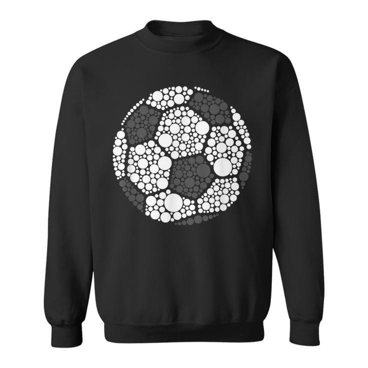 Polka Dot Football Soccer Lover Happy Dot Day Sport Ball Sweatshirt