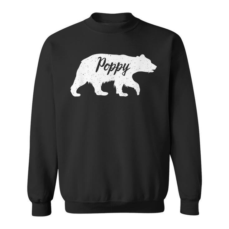 Poppy Grandpa Gifts Poppy Bear  Sweatshirt
