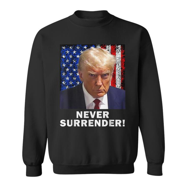 President Legend Trump 2024 -Shot Never Surrender Sweatshirt
