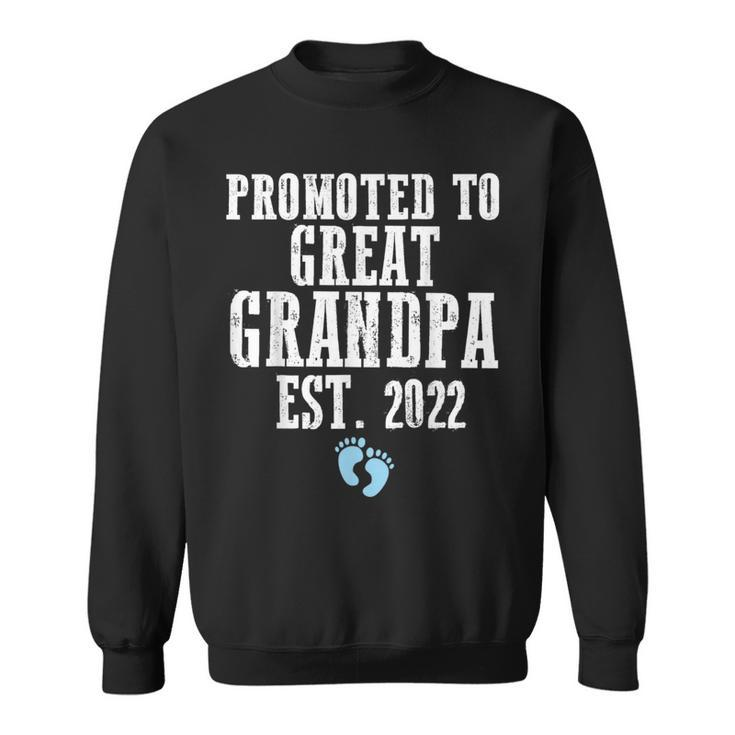 Promoted To Great Grandpa Est 2022 Team Boy  Sweatshirt