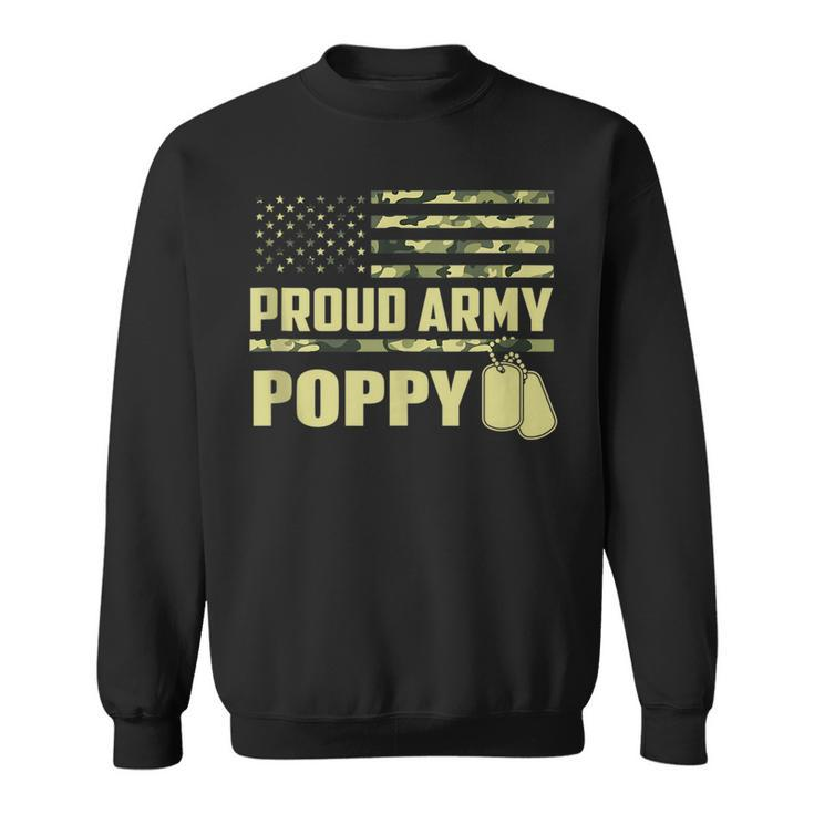 Proud Army Poppy Military Pride  Sweatshirt