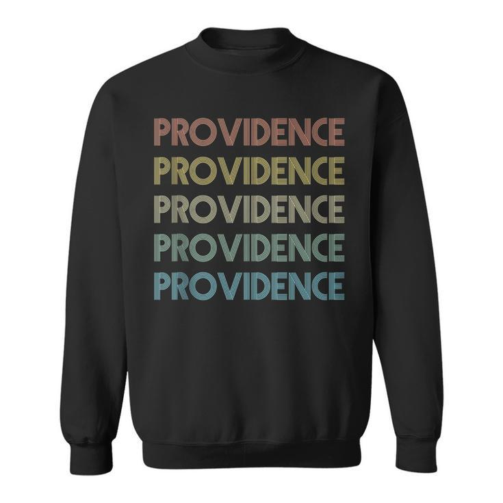 Providence Rhode Island Pride Vintage State Ri Retro 70S  Sweatshirt