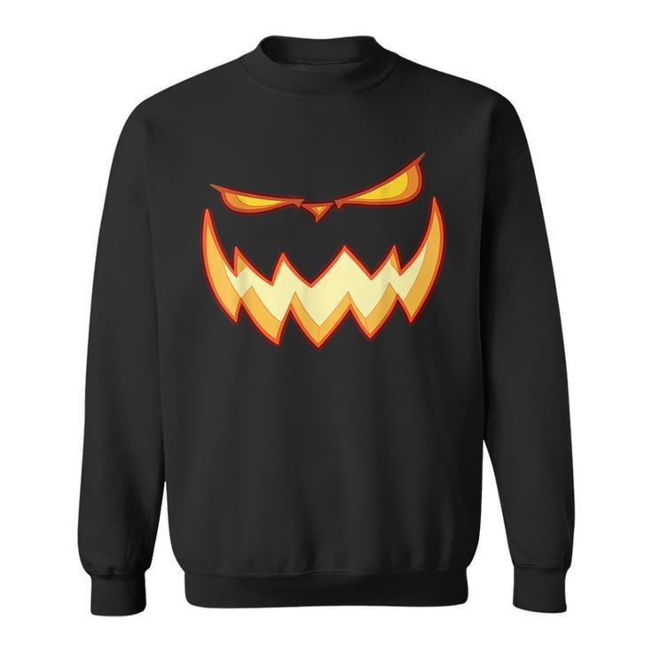 Pumpkin Monster Face Costume  Scary  Adult Kids  Sweatshirt