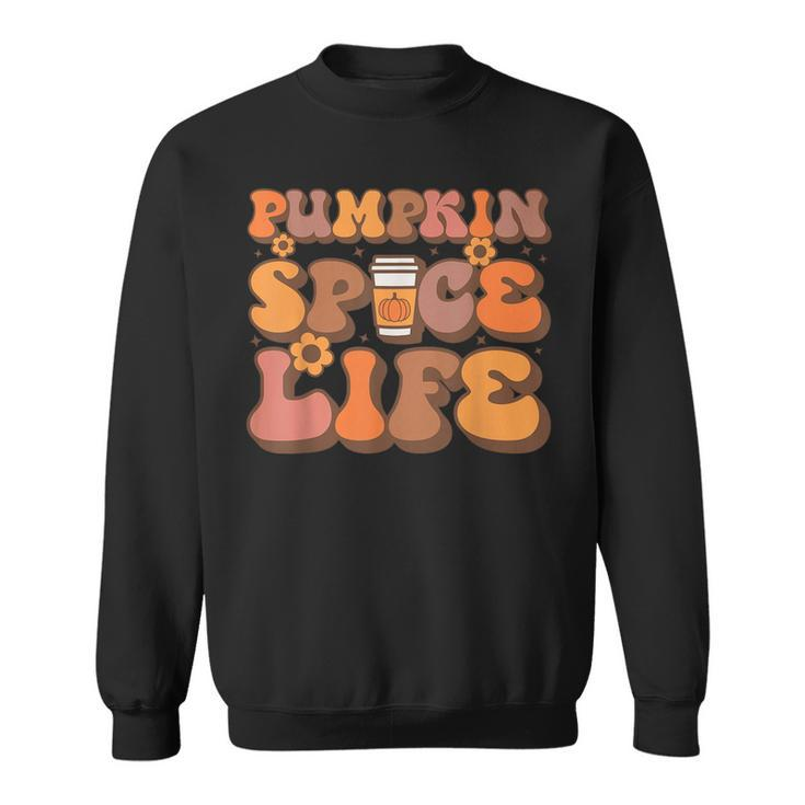 Pumpkin Spice Life Cool Autumn Drink Favorite Novelty Item Sweatshirt