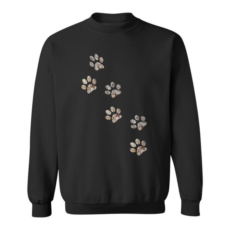 Puppy Paw Print Pet Lover Dog Lovers Animal Rescue Rights Sweatshirt