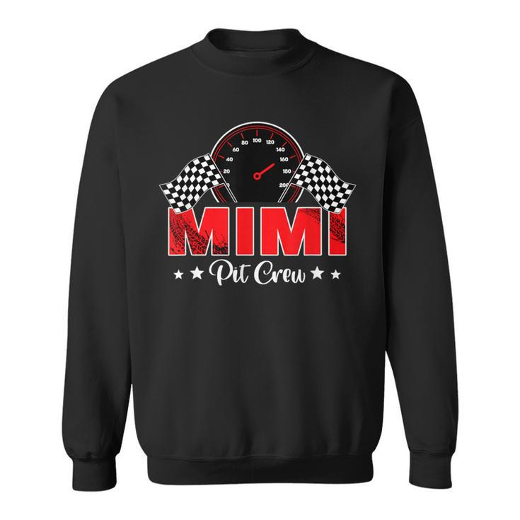 Race Car Racing Family Mimi Pit Crew Birthday Party Sweatshirt