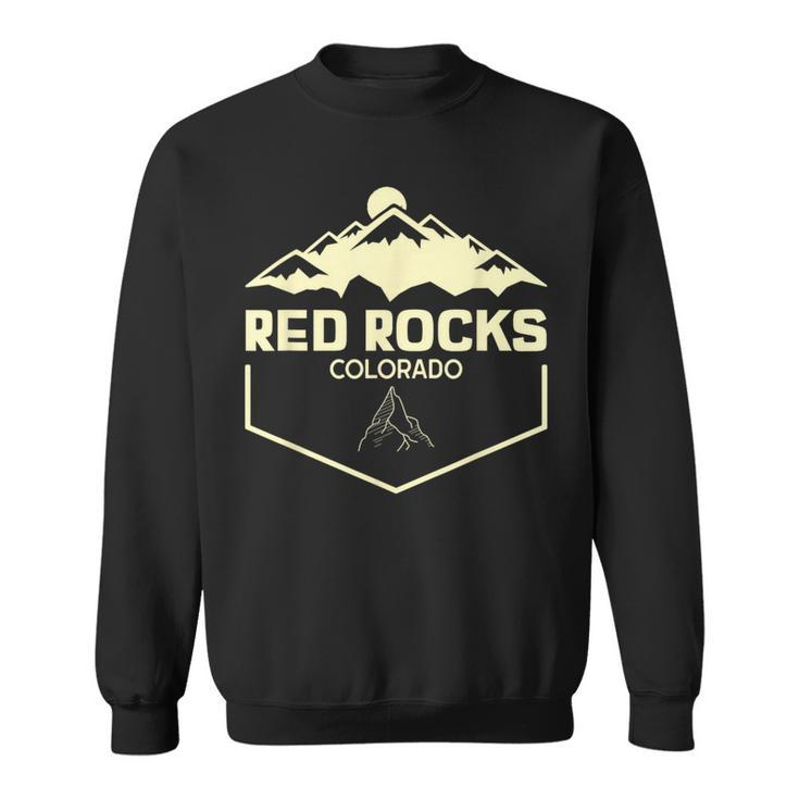 Red Rocks Colorado Beautiful Rocky Mountains  Sweatshirt