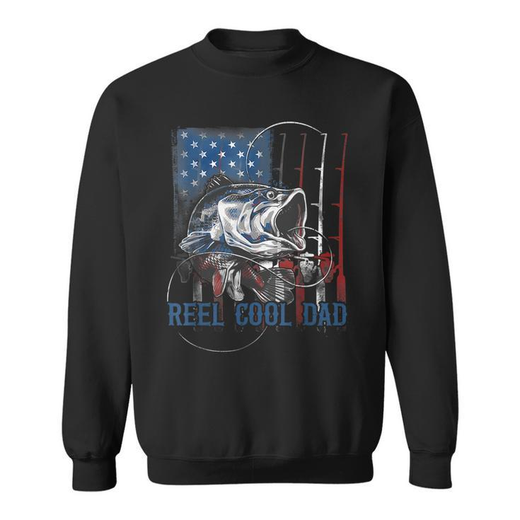 Reel Cool Dad Fishing Fathers Day Gift 4Th Of July Dad Joke  Sweatshirt