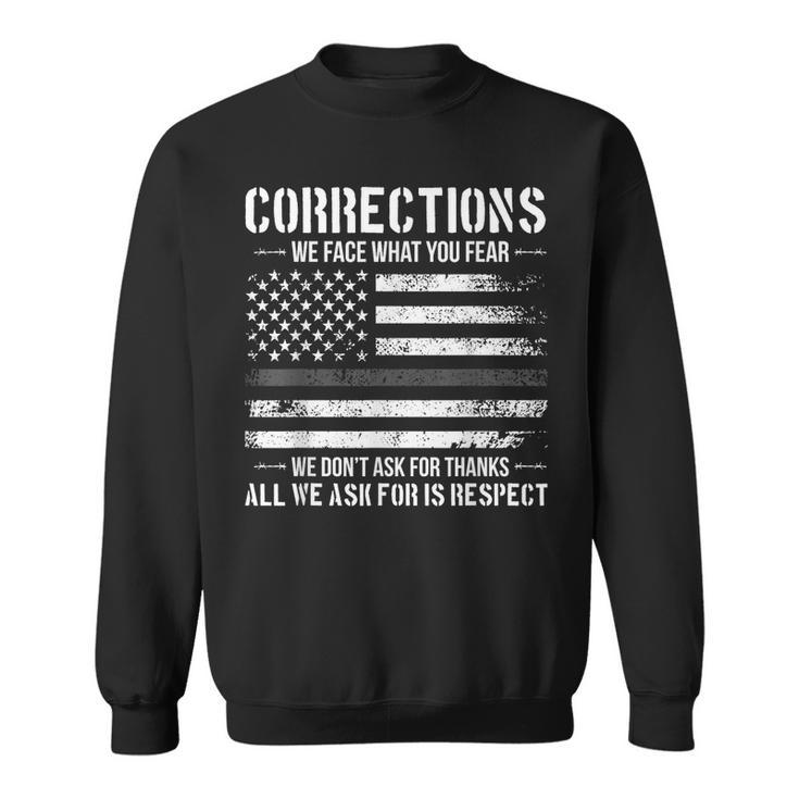 Respect Correctional Officer Proud Corrections Officer  Sweatshirt