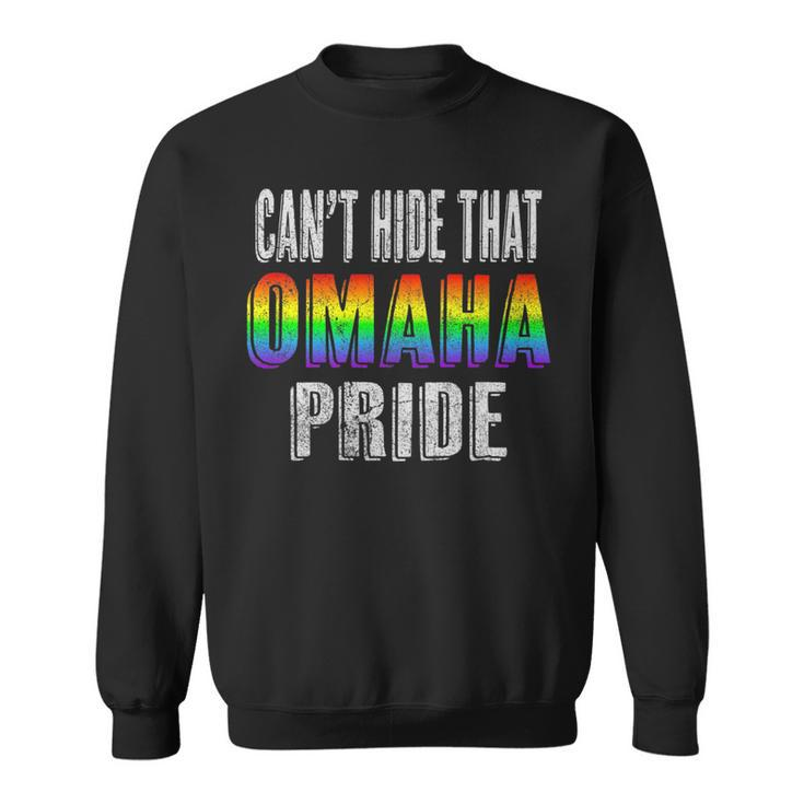Retro 70S 80S Style Cant Hide That Omaha Gay Pride Sweatshirt