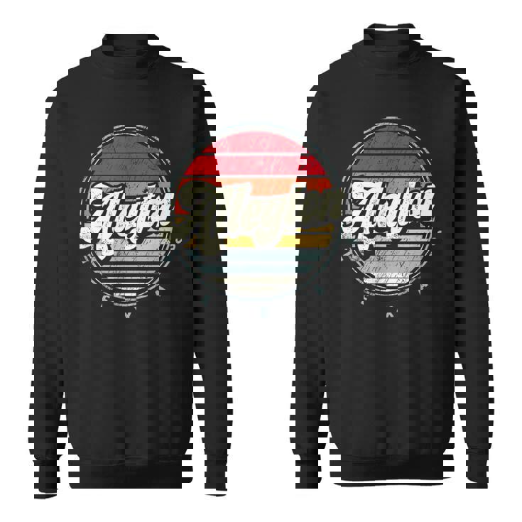 Retro Alleyton Home State Cool 70S Style Sunset Sweatshirt Retro Alleyton Home State Cool 70S Style Sunset Sweatshirt