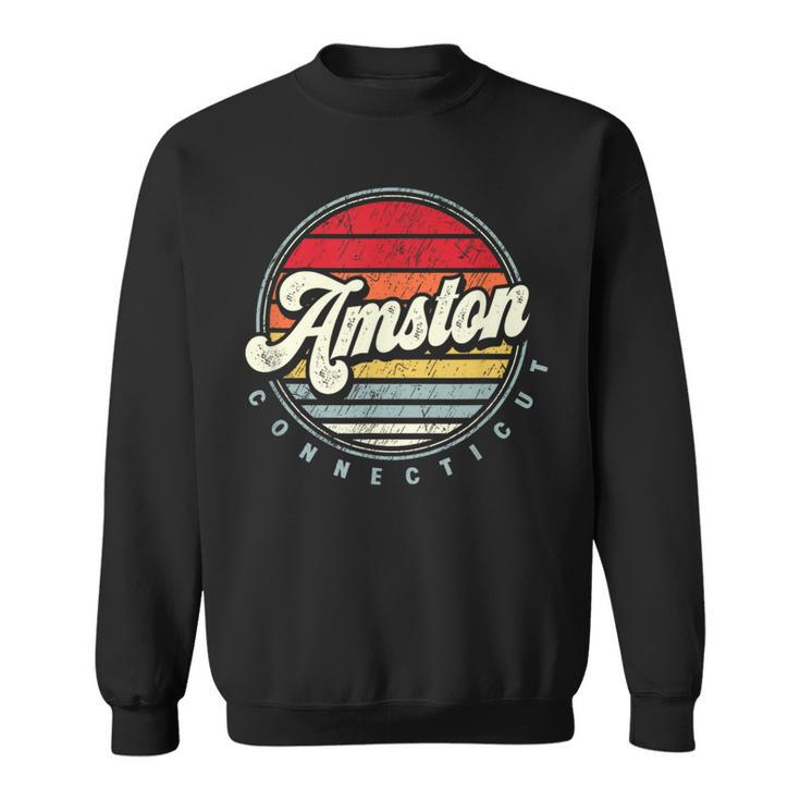 Retro Amston Home State Cool 70S Style Sunset Sweatshirt