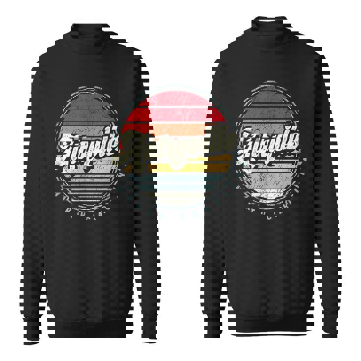 Retro Autryville Home State Cool 70S Style Sunset Sweatshirt