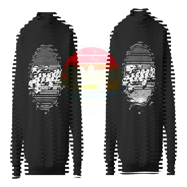 Retro Avinger Home State Cool 70S Style Sunset Sweatshirt