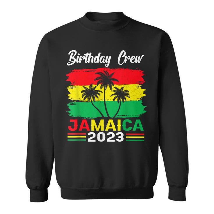 Retro Birthday Crew Jamaica 2023 Party Vacation Matching  Sweatshirt