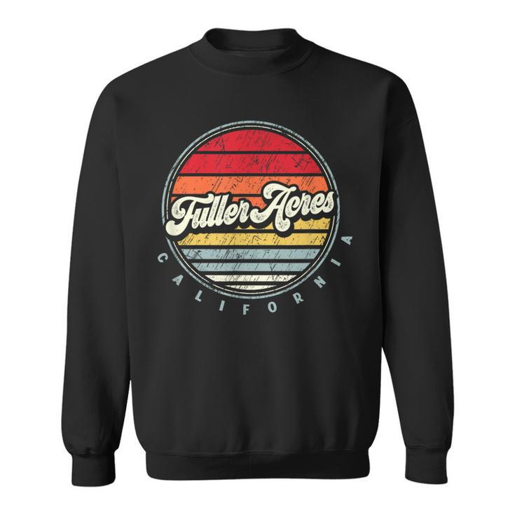 Retro Fuller Acres Home State Cool 70S Style Sunset Sweatshirt