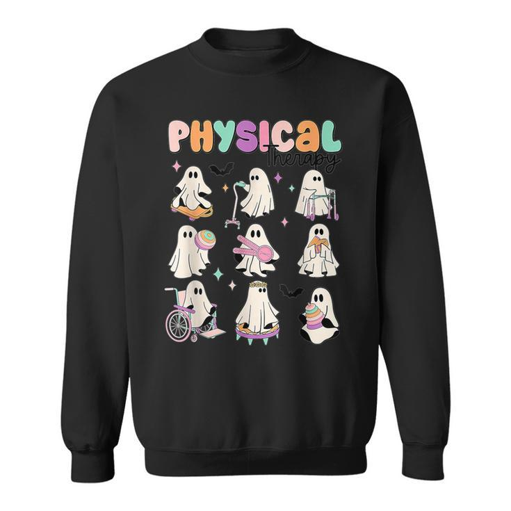 Retro Physical Therapy Halloween Ghosts Spooky Sweatshirt